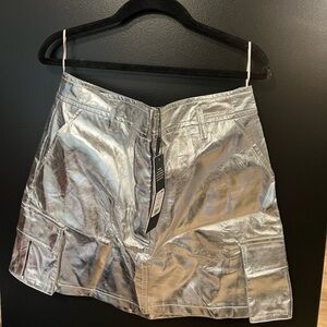 Fashion nova Silver Skirt